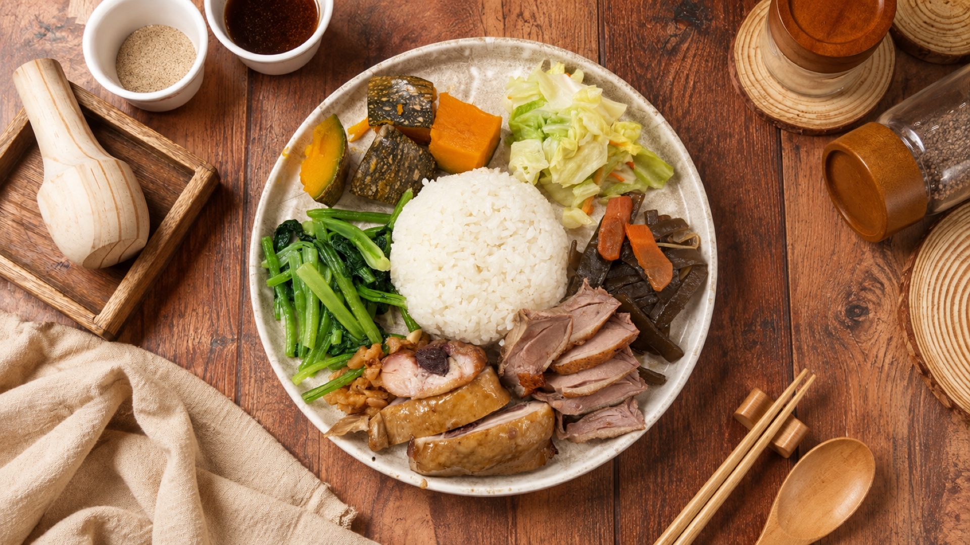 鴨肉雙拼