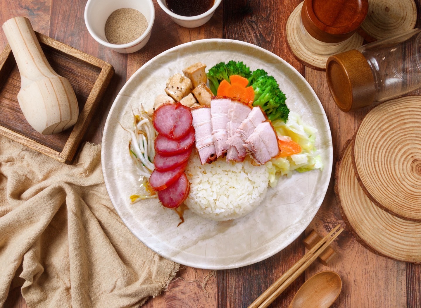 燒肉香腸飯